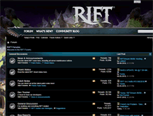 Tablet Screenshot of forums.riftgame.com
