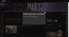 Desktop Screenshot of community.riftgame.com