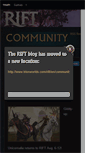 Mobile Screenshot of community.riftgame.com